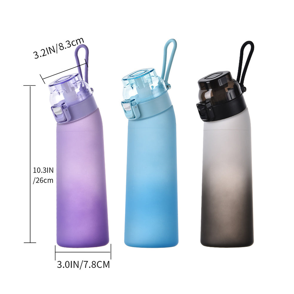 700ML Scent Water Bottle Leak Proof Sport Water Cup with 7 Fragrance Rings