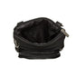 Womens Genuine Leather Multi-Pocket Crossbody Purse Bag