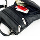 Womens Genuine Leather Multi-Pocket Crossbody Purse Bag