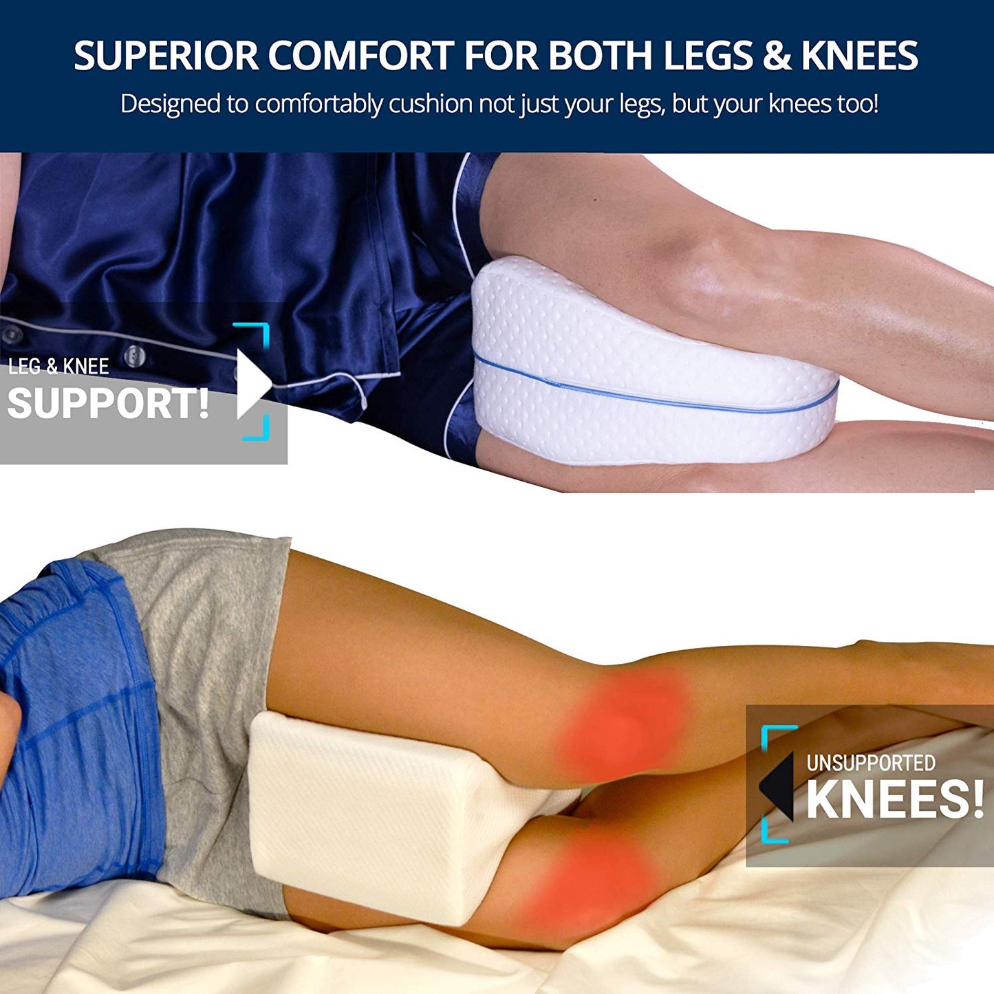 Leg Pillow for Support Back and Knee