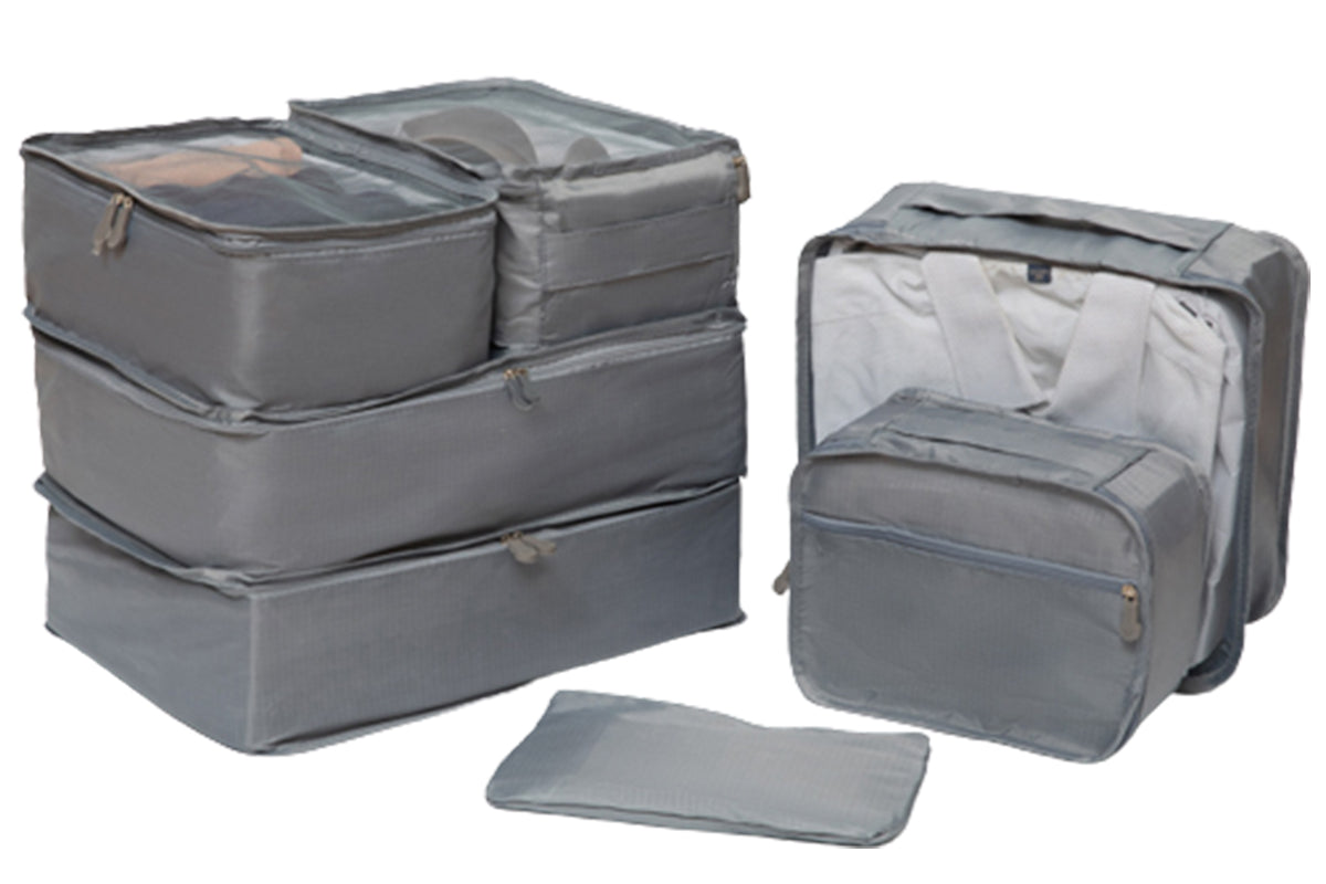 Set of 7Pcs Travel Storage Bags with Shoes Bag