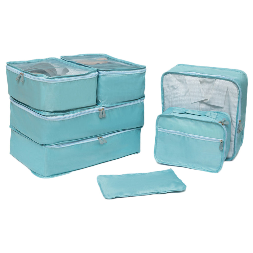 Set of 7Pcs Travel Storage Bags with Shoes Bag