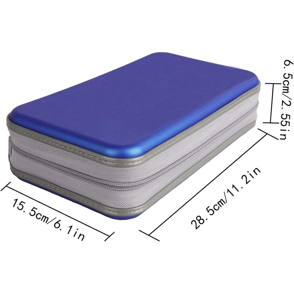CD Case 96 Capacity CD Holder Case Portable CD DVD Storage Organizer