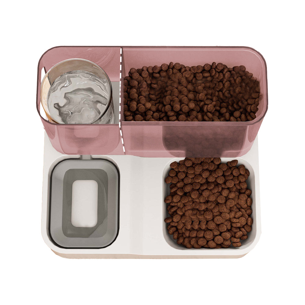 2-in-1 Automatic Feeder Food Water Dispenser