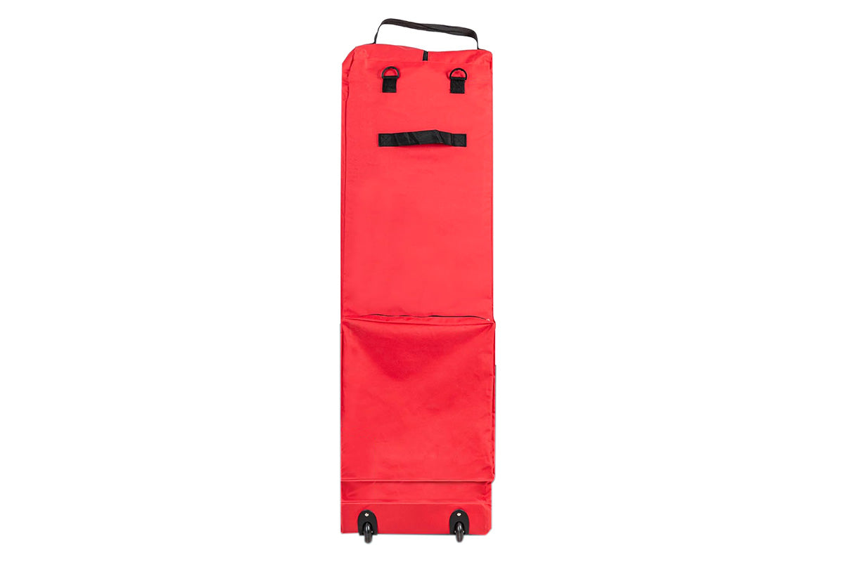 Handy Laundry Rolling Christmas Tree Storage Bag With Handle For Easy Transport-Red