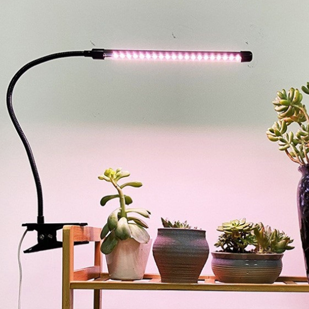 2Pcs 1 Head Indoor Clip LED Grow Light Growing Veg Flower 5W Plant Lamp