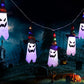 Halloween Led Flashing String Light Hanging Ghost Pumpkin Hat Lamp Prop Halloween Decor