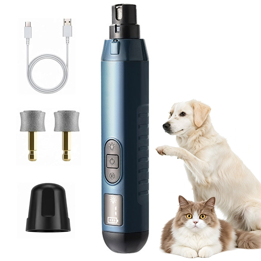 Electric Pet Nail Grinder for Dogs Cats with 5 Speeds LED Light