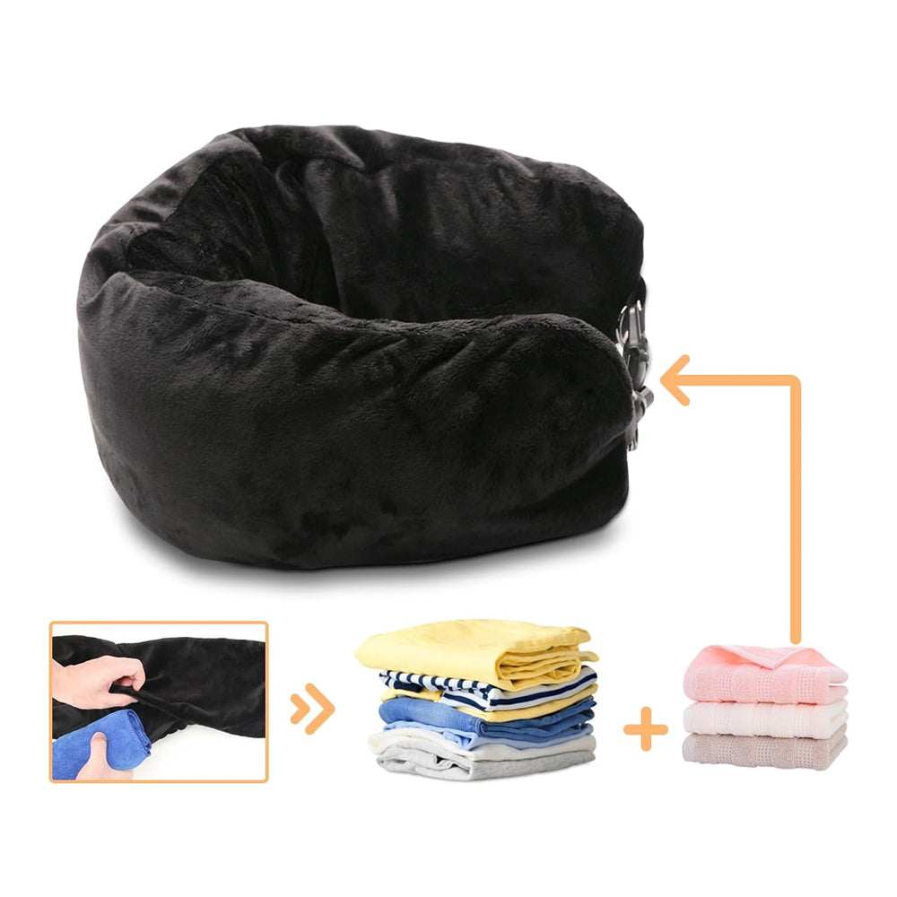 Stuffable Travel Pillow Carry-On Luggage Bag-Spandex