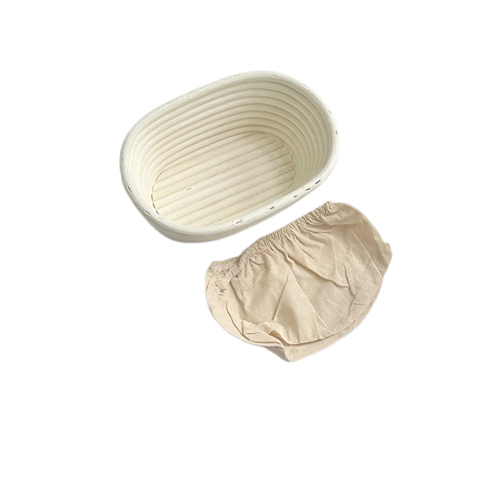 Oval Sourdough Banneton Bread Dough Proofing Basket with Liner