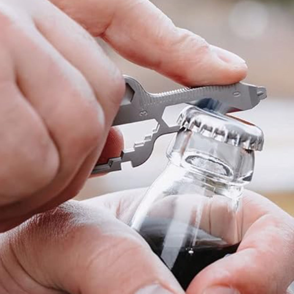 24-in-1 Key-shaped Multitool Keychain