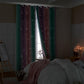 Colorful Double-Layer Blackout Curtain for Bedroom Decor with Laser-Cut Star Design