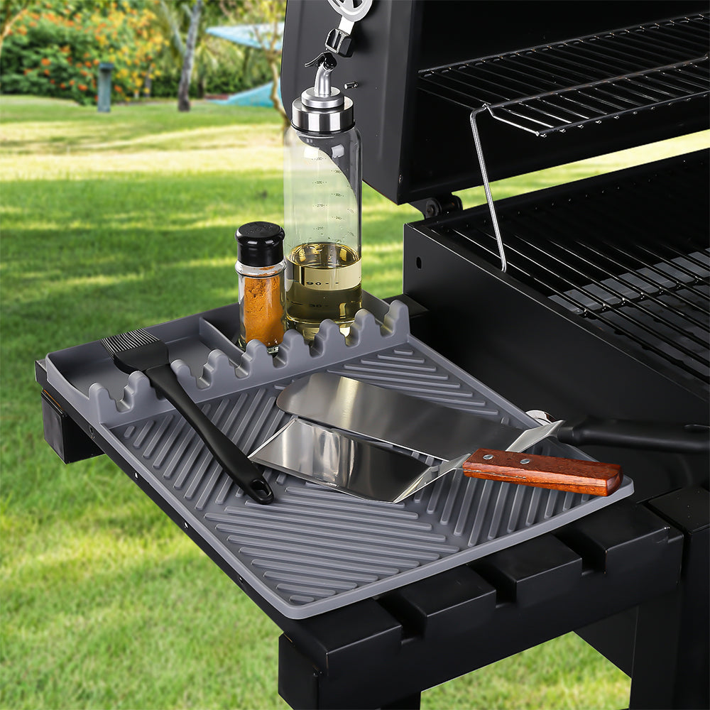 Microwave Outdoor BBQ Heat-Resistant Silicone Grill Mat for Griddle Tool