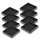 8 Pack Rubber Furniture Leg Floor Protectors with Anti Slip Textured Base