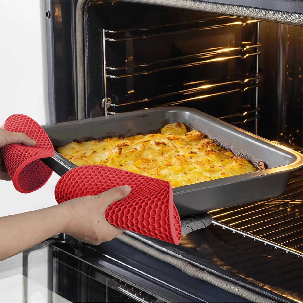 4Pcs Silicone Trivets for Hot Pots and Pans Heat Resistant Pot Holders for Hot Dishes