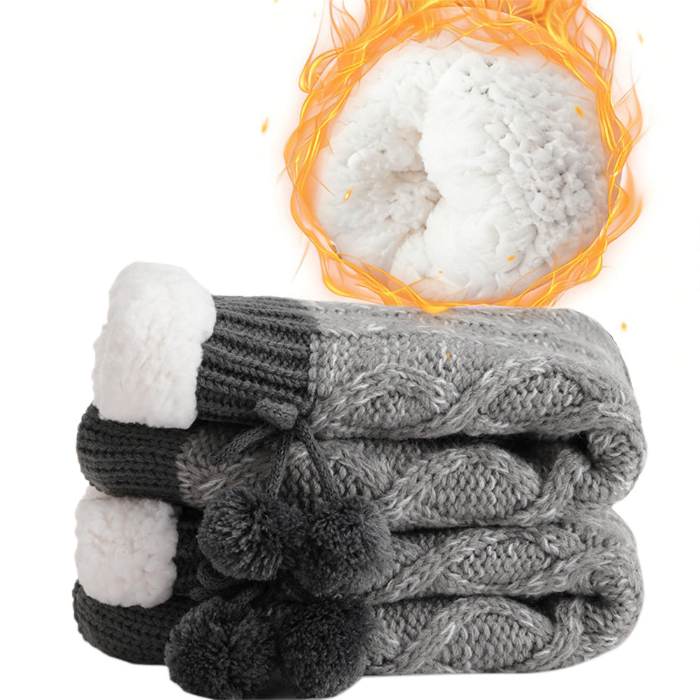 Womens Slipper Fuzzy Grips Socks Fluffy Winter Warm Thick Thermal Cozy Plush Non Slip Cabin Soft Fleece Socks
