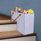 Foldable Storage Bag Durable Stair Step Basket with Handle