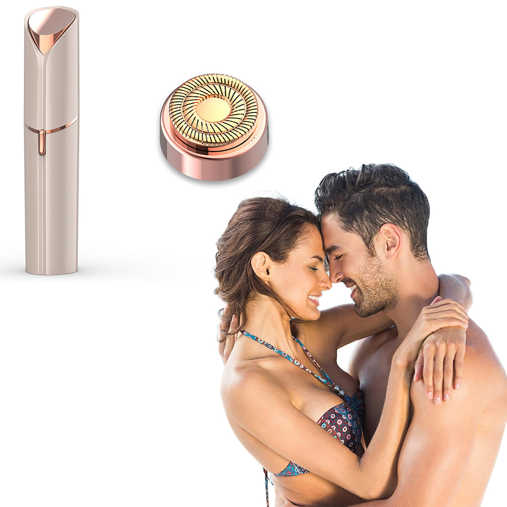 Rechargeable Womens Facial Hair Remover USB Face Shaver for Lip Chin Cheek
