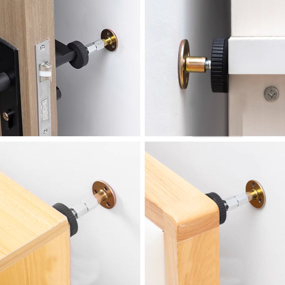 4Pcs Adjustable Threaded Bed Frame Anti-Shake Tools Headboard Stoppers