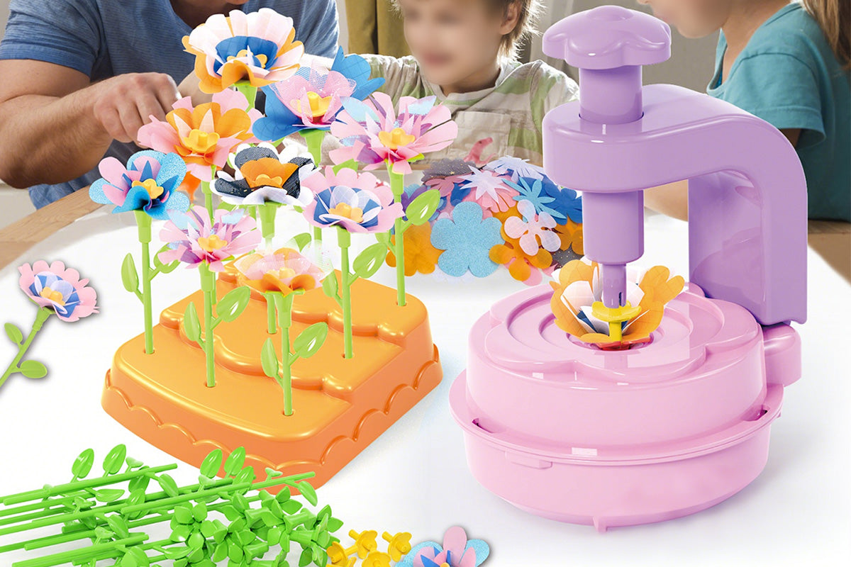 Fabric Flower Bouquet DIY Arts and Crafts Kit Toys for Girls