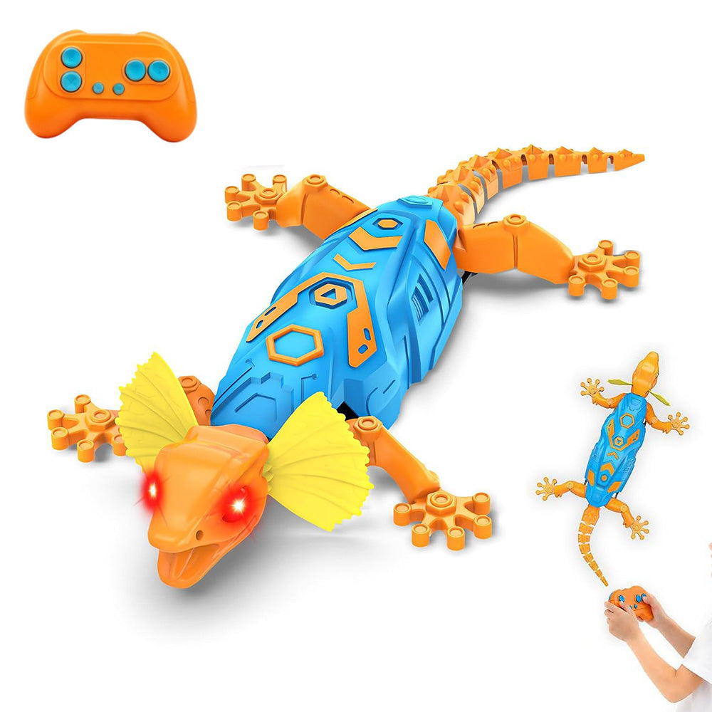 Remote Control Wall Crawler Gecko with 9 Light Modes Simulated Climbing Lizard for Gift