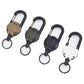 4Pcs Heavy Duty Retractable Steel Cord Carabiner Anti-Lost Backpack Key Chain Badge Holder