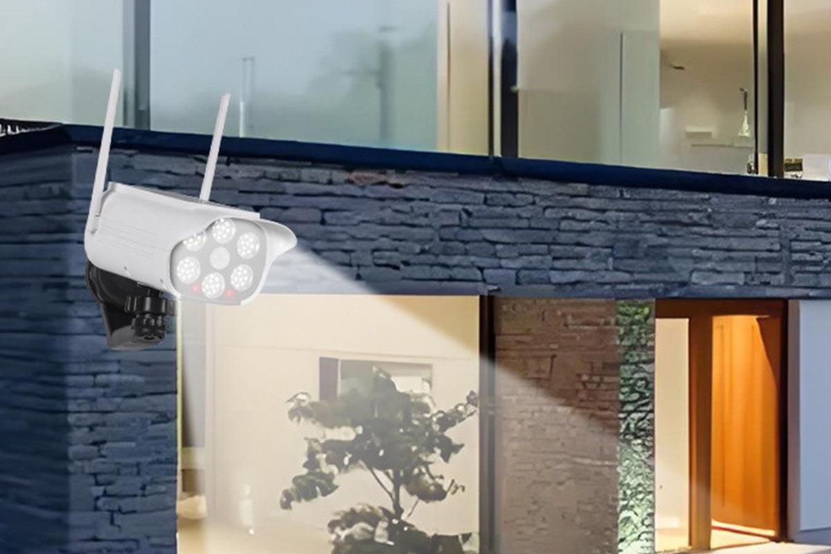 66-LEDs Magnetic Solar Light Fake Security Camera Shape Lamp Outdoor Lighting