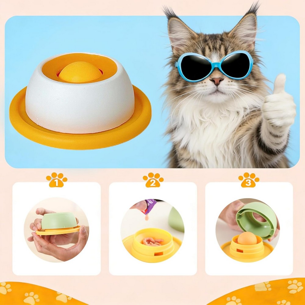 Dog Cat Licking Bowl Slow Feeder Bowls for Yogurt Liquid Treat