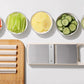 Kitchen Vegetable Slicer with 5 Blades Stainless Steel Cutter with Colander