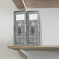 Bed Sheet Organizer and Storage Foldable Organizer Closet-Gray Stripes