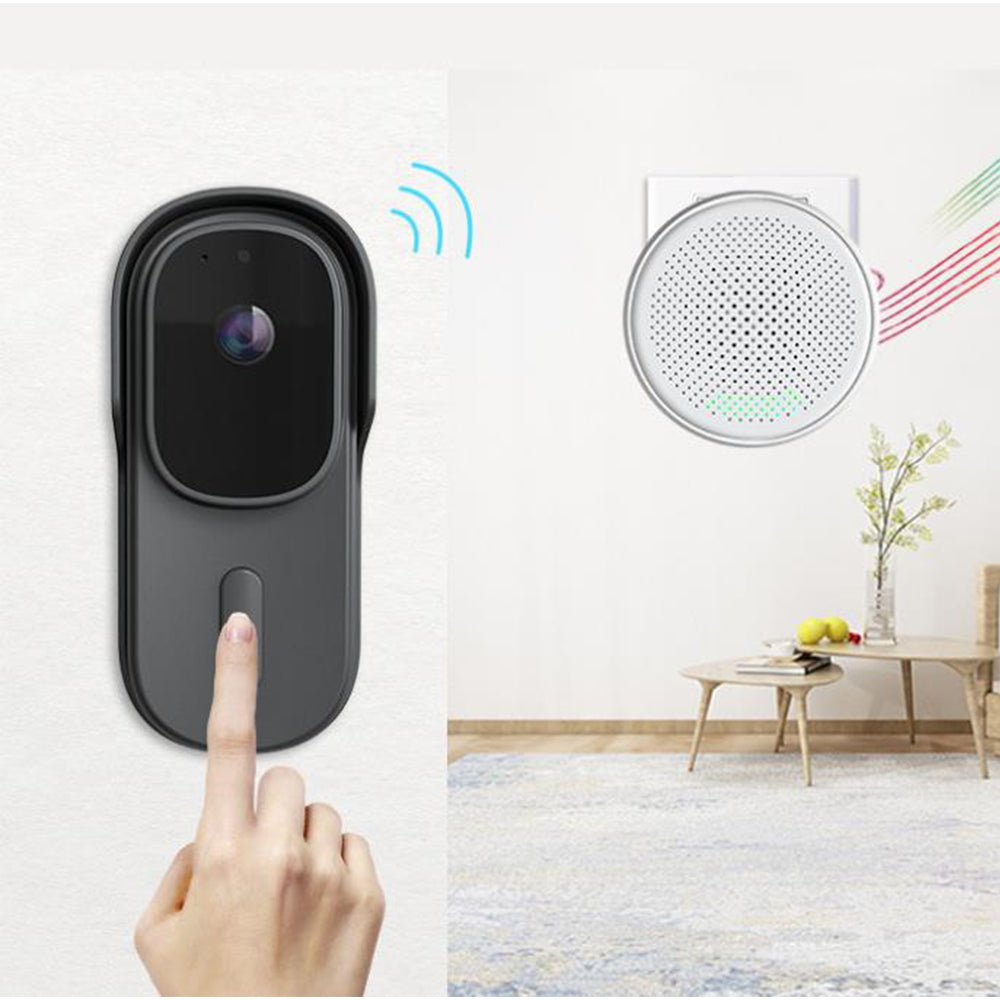 2Pcs Wireless Smart WiFi Video Camera Doorbell