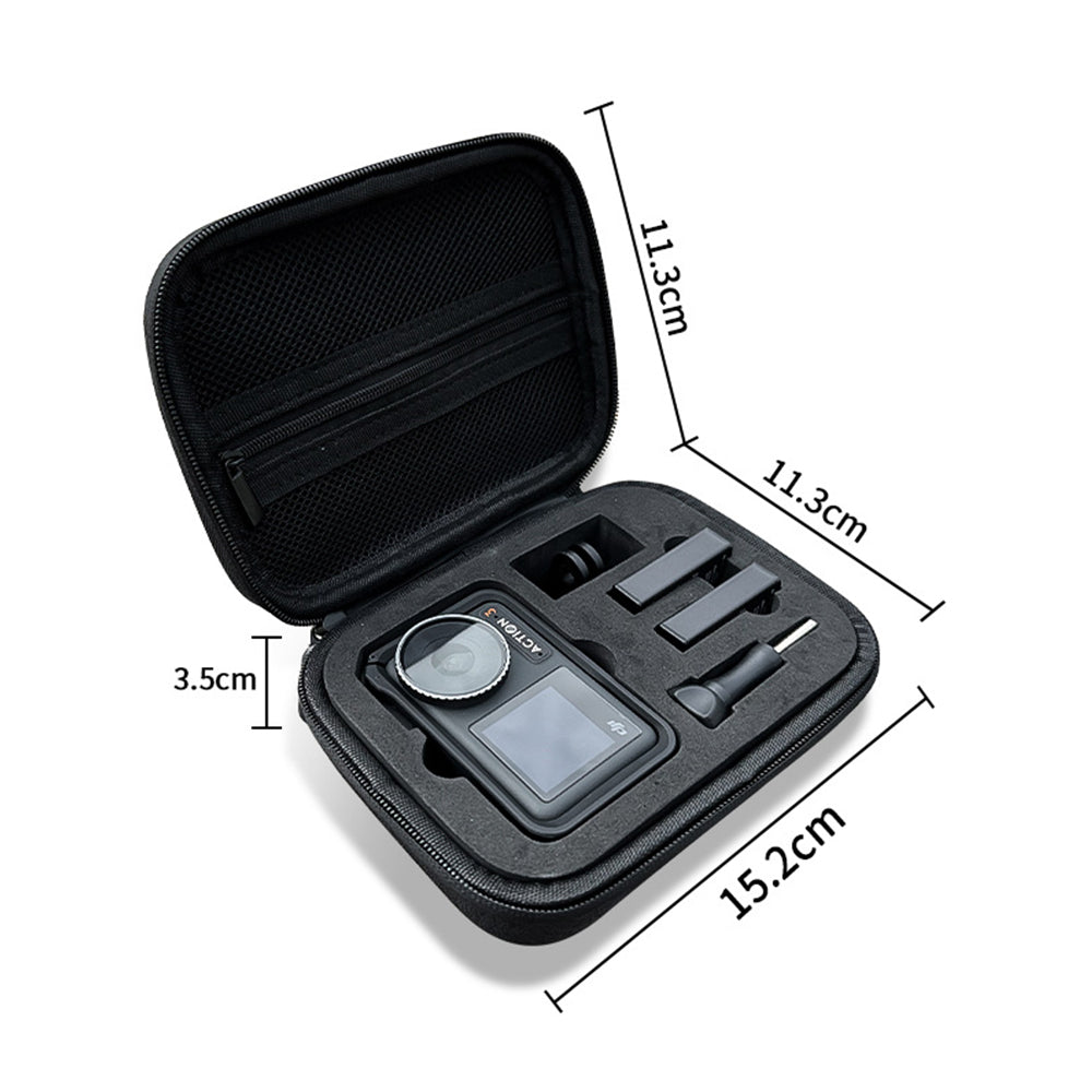 Carrying Case for DJI Osmo Action 3 4 5 Pro Camera with Accessory Storage