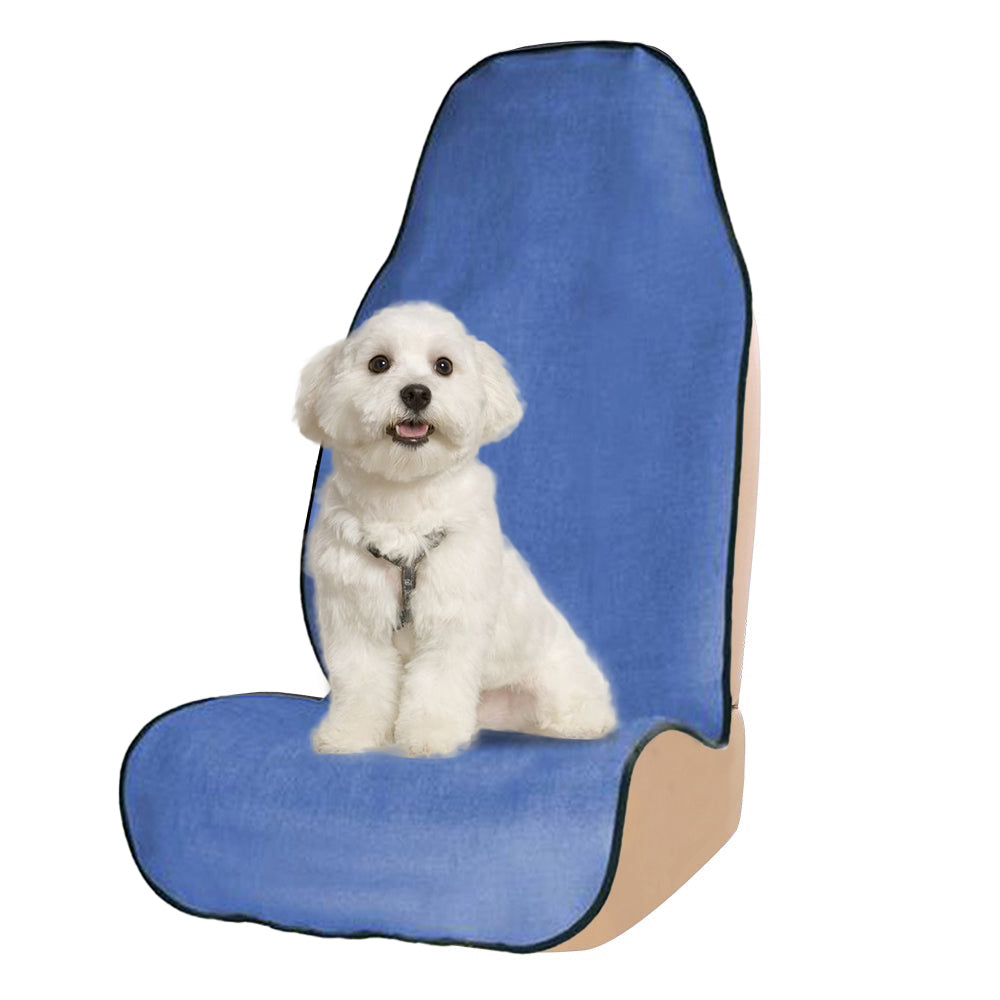Car Front Seat Cover Sports Sweat Towel-Blue