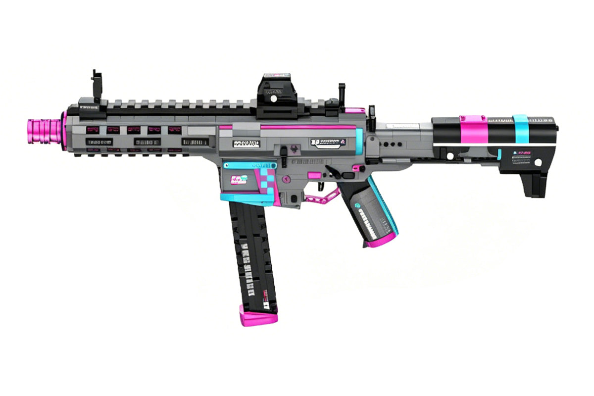 Cool Static Building Block Toy Gun No Shooting Building Blocks Gun Non-Firing Simulation Military Model DIY Assembly Toy