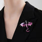 2Pcs Flying Dragon Brooch Pin Vintage Punk Flying Dragon Brooch