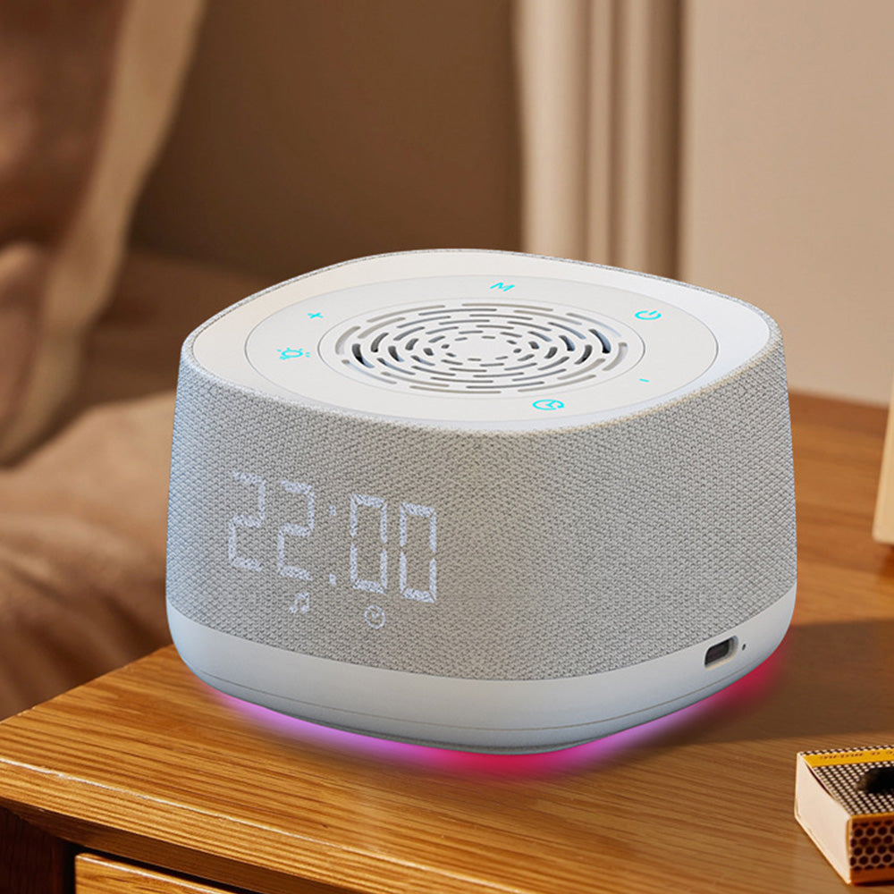 White Noise Sound Machine With Alarm Clock And Breathing Light
