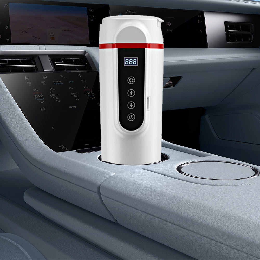 12V/24V Portable Water Boiler Heated Travel Mug Car Electric Kettle