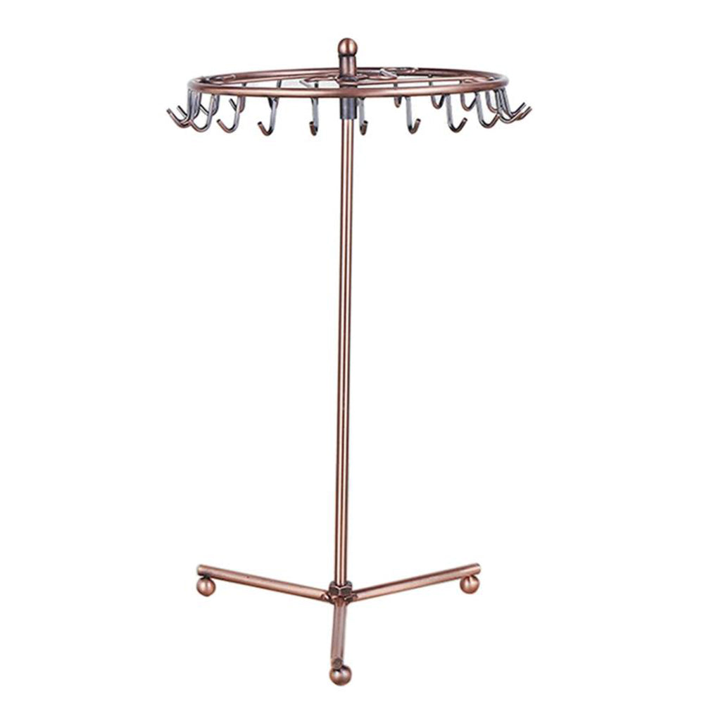 Jewelry Rotating Ring Necklace Display Rack with 23 Hooks