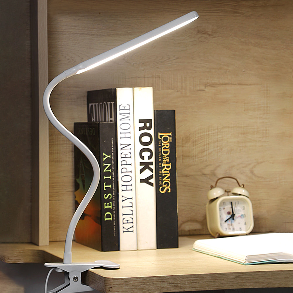 Adjustable Clip On LED Book Lamp with Flexible Gooseneck
