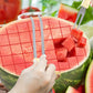 2Pcs 3-in-1 Stainless Steel Watermelon Fork Slicer