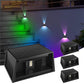 Solar Wall Light 0 to 120 Degree Adjustable Beam Angle for Garden Patio Outdoor Lighting