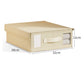 2Pcs Foldable Bed Sheet Storage Bins with Handle