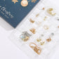 24PCS Christmas Jewelry Advent Calendar Bracelet Necklace Ring Earrings Set
