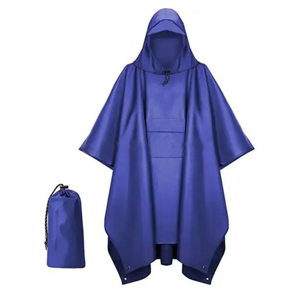 3 in 1 Portable Rain Poncho Waterproof Lightweight Emergency Raincoat with Pocket