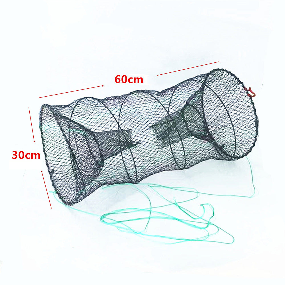 Fishing Bait Trap with Pull Rope Collapsible Fish Net for Ponds Lakes