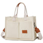 Tote Bag for Women With Compartments Canvas Crossbody Bags for Laptop Book