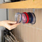 Horizontal Self-Adhesive Tumbler Lid Organizer