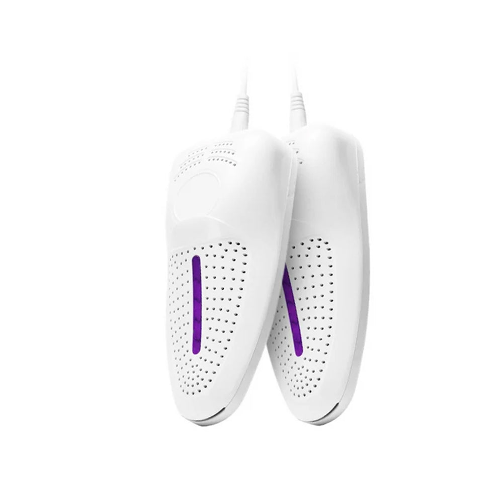 2Pcs Portable USB Electric Shoe Dryer with Purple Light Sterilization