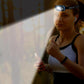 Rechargeable LED Headlamp Water-Resistant Motion Sensor Head Torch-Black and blue