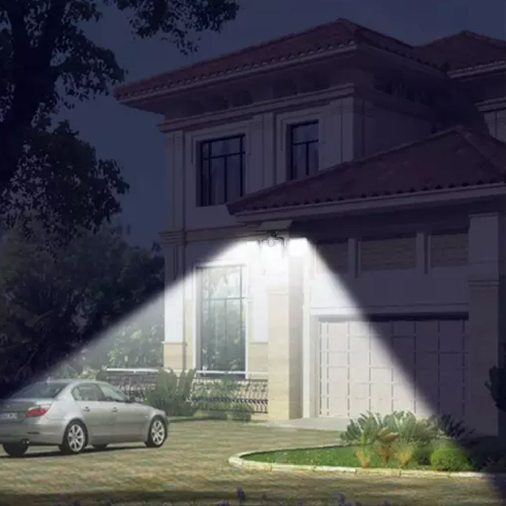 138 LEDs 3-Head Solar Motion Sensor Outdoor Wall Security Light